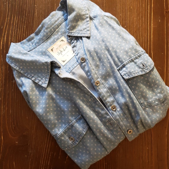 Style&Co◽Denim Button-Down - Picture 3 of 5